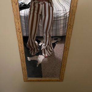 Rust striped bell bottoms. Size medium.